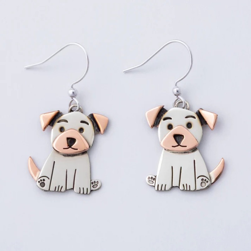 Women's Retro Cartoon Mismatched Cute Dog Earrings